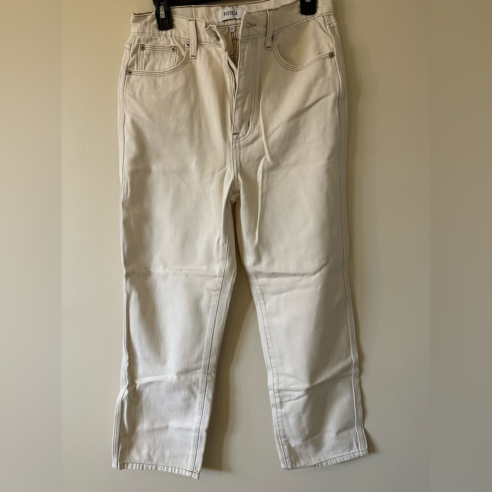 Cream colored jeans